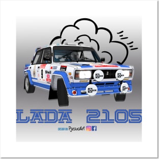 Lada 2105 Sideways Posters and Art